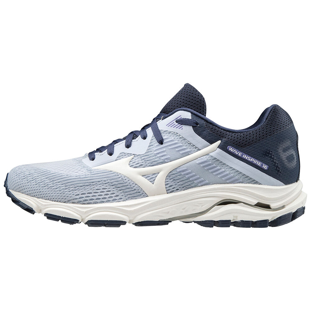 Scarpe Running Mizuno Wave Inspire 16 Donna - Bianche/Indaco - 73681-QFGY